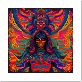 New World Gods (2) - Mesoamerican Inspired Psychedelic Art Posters and Art